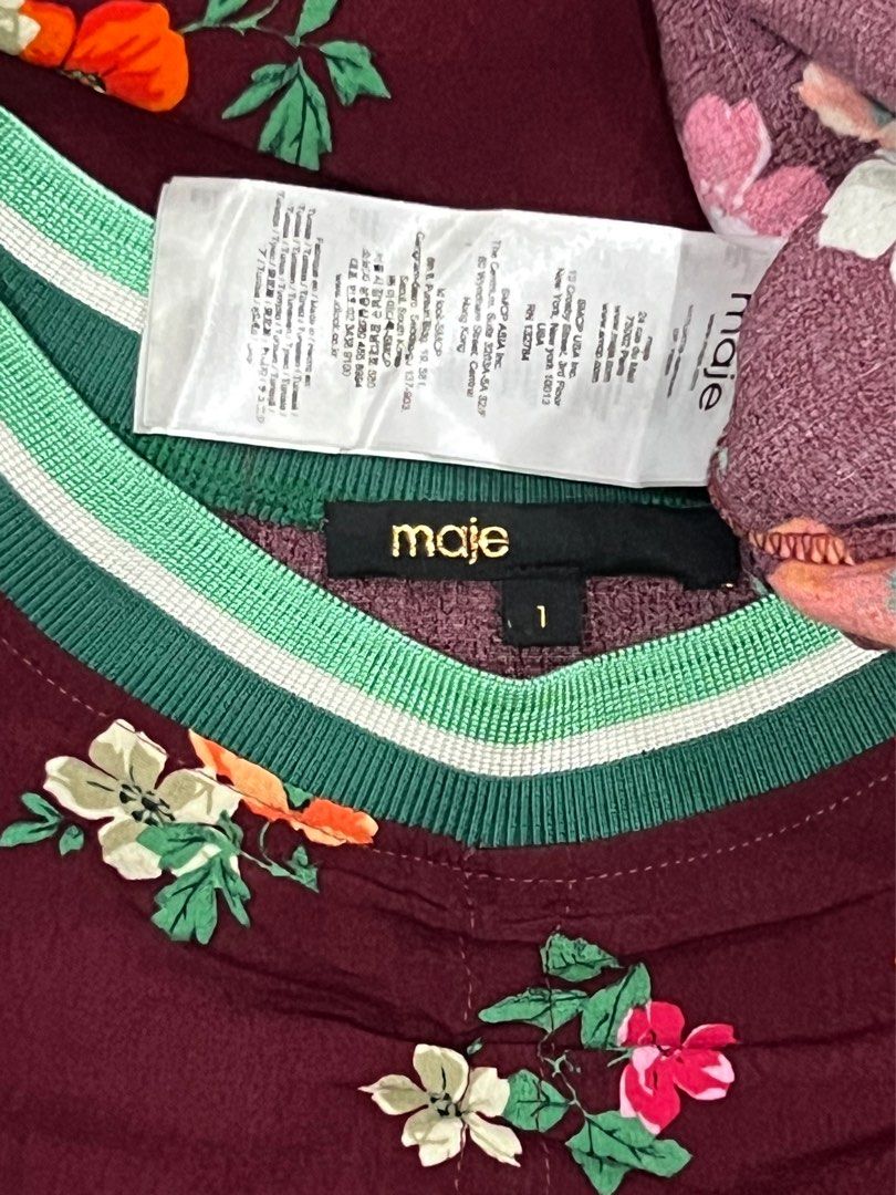 Maje Paris MultiFloral Blouse (Category: Blouses) located in Cebu City. Submitted by kei.flmn (Listing ID 1462449216, Image 3). Description: 📌PLEASE READ BEFORE MAKING AN OFFER Excellent Condition (No issues) Size:Fits XS/S - [x] Flat Lay Measurements (in inches): - [x] Bust: 36” - [x] Length Reference: Mannequin Height : 5’4” (First-come, first-served basis) Due to an increased number of joy reservers and fake buyers, offers will only be accept