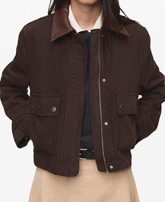 Mango Brown Chocolate Leather Contrast Oversized Jacket (Category: Comics & Manga) located in Taguig. Submitted by madeasoncloset (Listing ID 1462549469, Image 3). Description: Size XL Size runs Down but best as Oversized and relaxed fit to Medium Frame Overall M- L Bought 4295 Super nice soft and comfy denim.