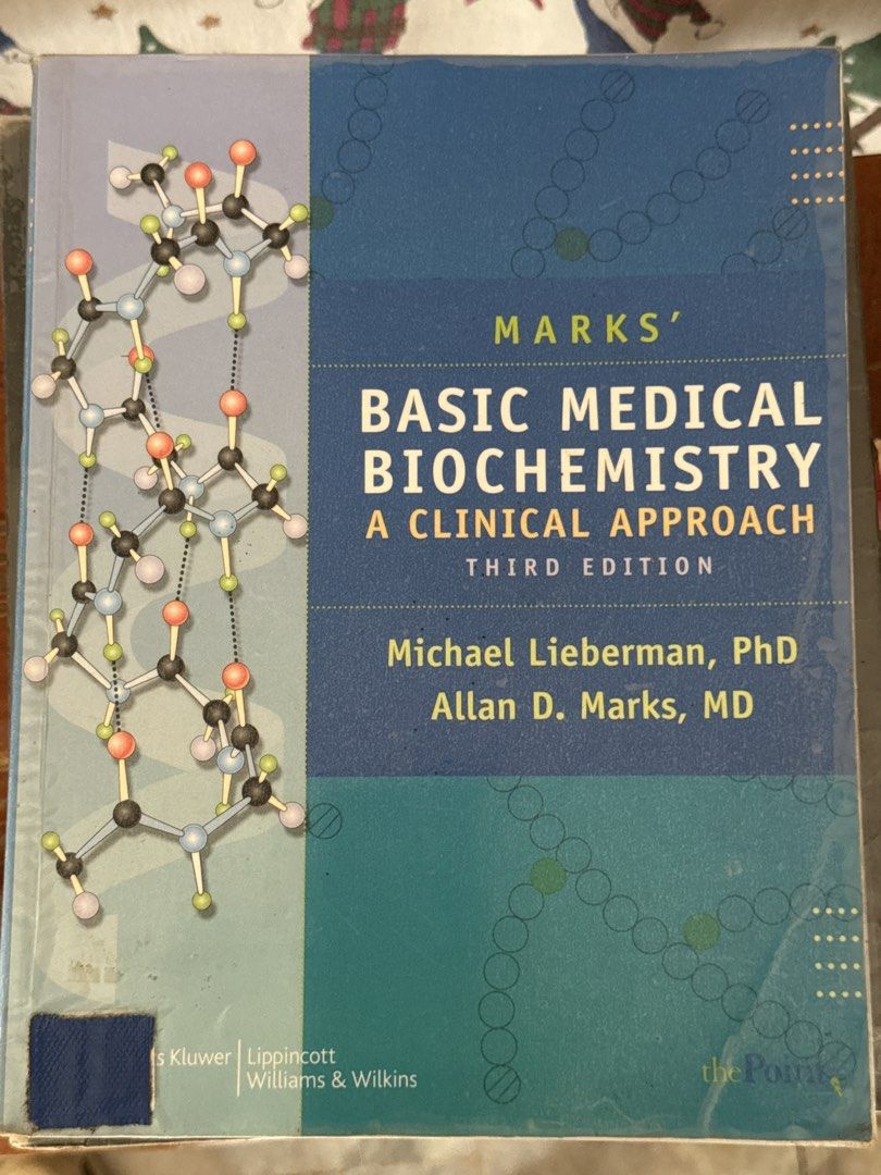 Marks Basic Medical Biochemistry: A Clinical Approach 3rd Edition (Category: Textbooks) located in Cebu City. Submitted by kdlsstuff (Listing ID 1462452427, Image 1). Description: - Marks' Basic Medical Biochemistry Textbook - Third Edition: A Clinical Approach - Authors: Michael Lieberman, PhD & Allan D. Marks, MD - Published by Lippincott Williams & Wilkins - Essential resource for medical students.