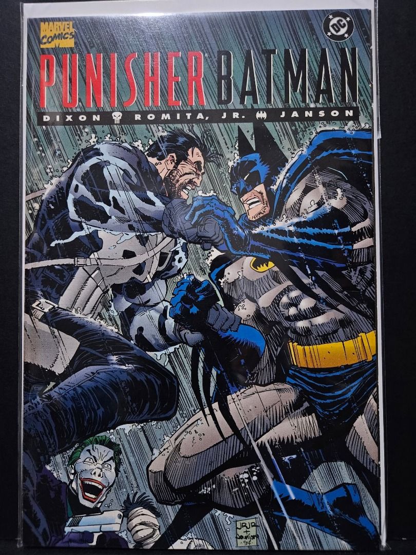 Marvel DC Comic Punisher Batman #1 (Deadly Knights) (Category: Comics & Manga) located in Mandaluyong City. Submitted by outta.knowhere (Listing ID 1462543173, Image 1). Description: 🚀Punisher Batman #1 (Deadly Knights)🚀 F+ to VF P400 🔑Second crossover of Batman (Bruce Wayne) and the Punisher Please check and follow our socials/pages for more! FB: /OuttaKnowhereCC IG: @outta.knowhere Carousell: https://www.carousell.ph/u/outta.knowhere/.