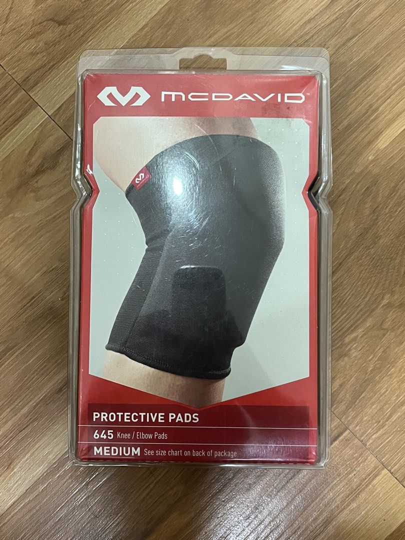 MCDAVID Protective Pads (Category: Racket and Ball Sports) located in San Fernando. Submitted by nathan_pasahol (Listing ID 1462588474, Image 1). Description: - Brand: McDavid - Model: 645 Protective Pads - Size: Medium - Color: Black - Use: Knee or Elbow protection - Condition: Good (5/5) - Features: Provides cushioning and support.