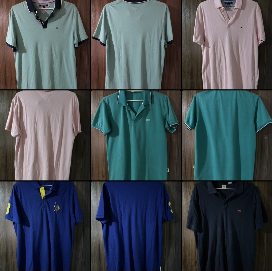 Men’s Branded Polo Shirt (Category: Tshirts & Polo Shirts ) located in Iloilo. Submitted by deangalaxc (Listing ID 1462648362, Image 1). Description: levi’s navy blue polo shirt ₱400 SOLD!! shoulder width: 20” length: 29” tommy hilfiger turquoise polo shirt ₱700 shoulder width: 19” length: 29” tommy hilfiger pink polo shirt ₱700 shoulder width: 19” length: 31” us polo assn. blue polo shirt with tag ₱650 shoulder width: 18.5” length: 30”-32” lacos