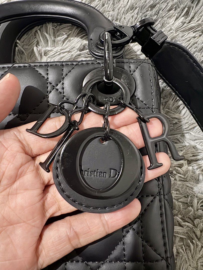 Mini Lady Dior (Category: Luxury Bags & Wallets) located in Manila. Submitted by jlj_v.2_oshop (Listing ID 1462626383, Image 1). Description: PRELOVED Mini Lady Dior My ABCDior Bag features a sleek all-black ultramatte calfskin finish with signature Cannage quilting and matching tonal hardware. Coded and with tag. I bought these collections of bags and shoes from a seller friend who sources boxes from Japan, Korea, and Thailand. These are prelove