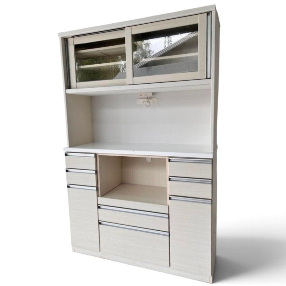 MINIMALIST WHITE KITCHEN PANTRY CABINET (Category: Shelves, Cabinets & Racks) located in Bulacan. Submitted by by_adette (Listing ID 1462588506, Image 3). Description: MINIMALIST WHITE KITCHEN PANTRY CABINET Measurements: L47"xW17"xH73".