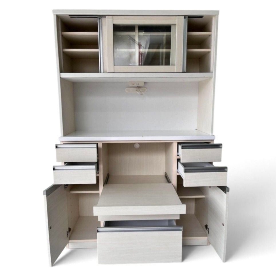 MINIMALIST WHITE KITCHEN PANTRY CABINET (Category: Shelves, Cabinets & Racks) located in Bulacan. Submitted by by_adette (Listing ID 1462588506, Image 2). Description: MINIMALIST WHITE KITCHEN PANTRY CABINET Measurements: L47"xW17"xH73".