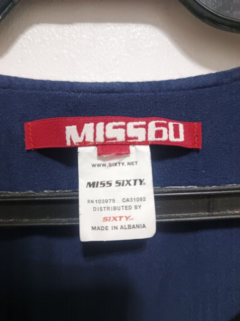 MISS SIXTY (Category: Sleeveless) located in Dasmarinas. Submitted by jessputrages (Listing ID 1462675976, Image 3). Description: For sale Miss Sixty Excellent condition No issue 450 plus shipping fee Pm for more details.
