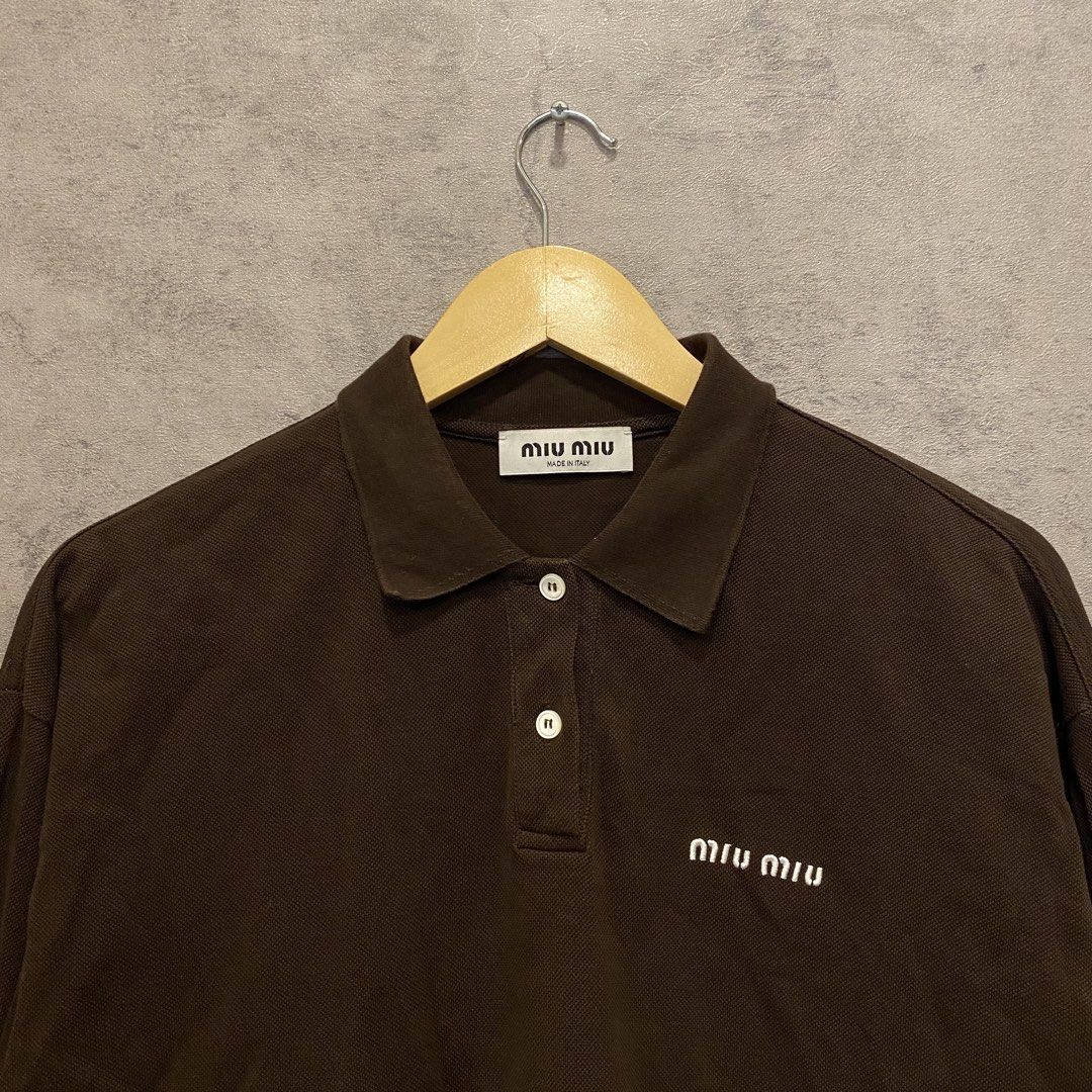 Miu Miu Longsleeve (Category: Luxury Apparel) located in Quezon City. Submitted by rebirthalley (Listing ID 1462500107, Image 3). Description: Width-22.5 Length-27 Sleeve-23 Shoulder-20.5 Hem-22.5 Excellent Condition No flaws.