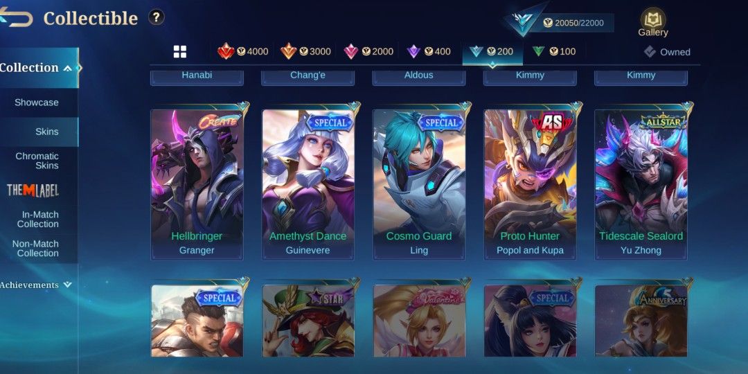 MLBB Account number / 106 Skins / Mythical Glory (Category: Game Gift Cards & Accounts) located in Manila. Submitted by rhuben_ (Listing ID 1462507042, Image 1). Description: 🔥 MLBB ACCOUNT FOR SALE 🔥 • Mythical Glory – 51 pts • 87 Heroes • 106 Skins • Collection Score: 20,050/22,000 • Maraming Epic, Anniversary, Blazing, Special at event/collab skins • May Gaara, Saint Seiya, SpongeBob at iba pa 💰 ₱8,000 — negotiable 📩 PM seriou.