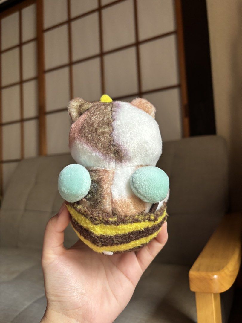Mofusand Honeybee Plush Toy (Category: Plushies & Soft Toys) located in Quezon City. Submitted by nini.corner (Listing ID 1462512434, Image 2). Description: - Super cute and rare find! 💛 - like new and excellent condition.