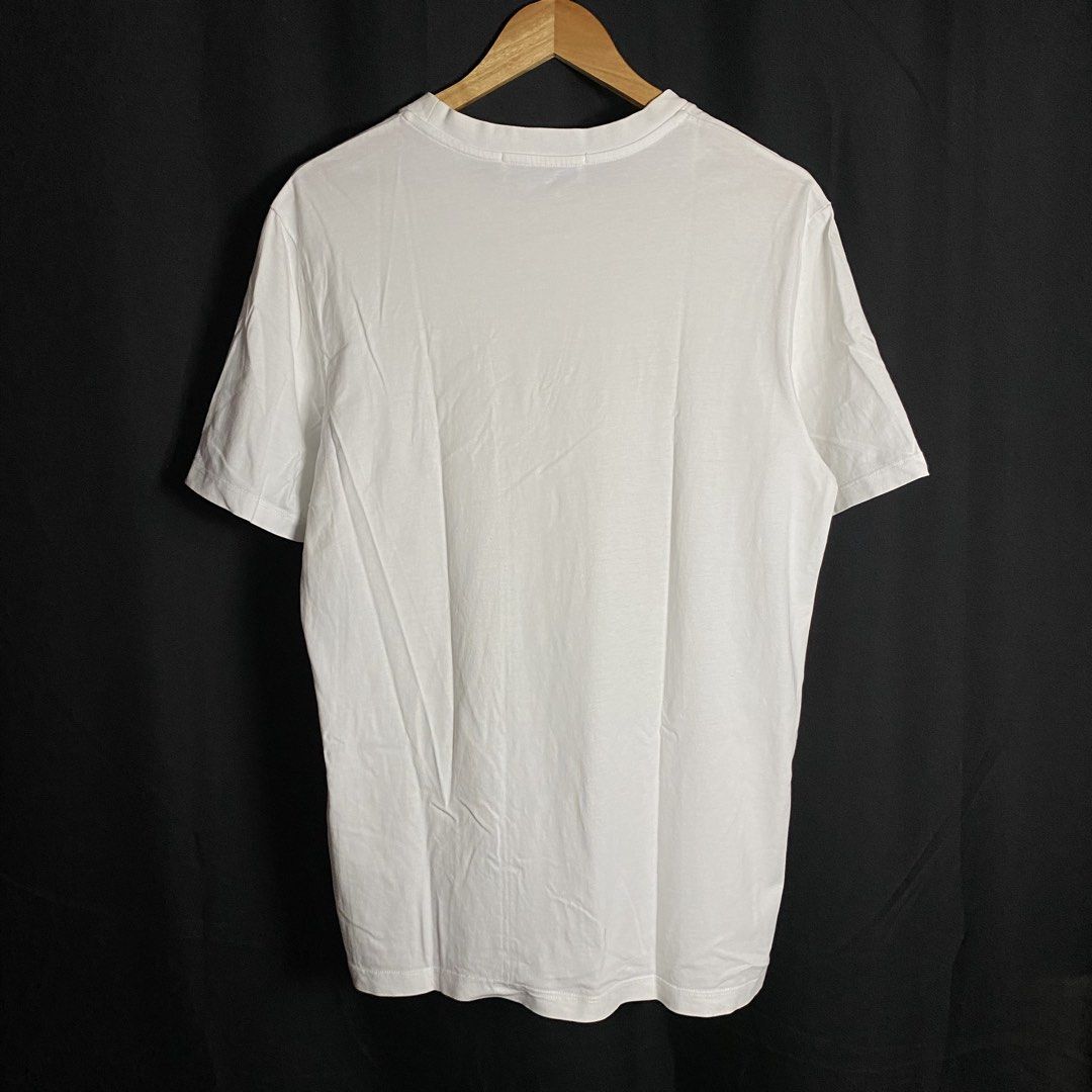 MSGM Crewneck White Tee (Category: Tshirts & Polo Shirts ) located in Manila. Submitted by curatedvg. (Listing ID 1462589409, Image 2). Description: MSGM Crewneck White Tee for Men Width: 20 inches Length: 28 inches Best fit size M / Medium Tagged XS Made in Italy Excellent condition No issues No stains or pinholes Interested? Send me a message or offer. 📥.