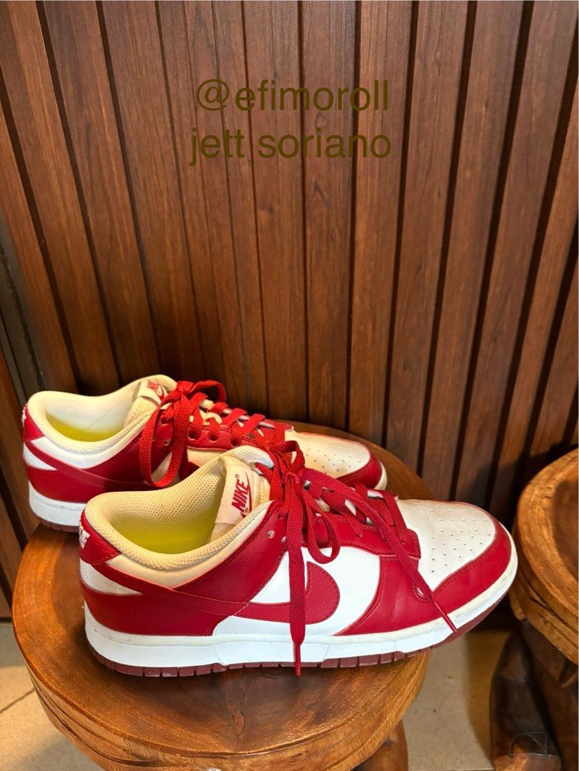 N1ke Dunk Low Red White (Category: Sneakers) located in Cainta. Submitted by efimoroll (Listing ID 1462626798, Image 1). Description: used less than 5 times! bought for 8k but price is negotiable keys -nike red dunks.