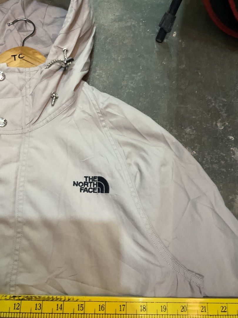 Nanamica x The North Face (Category: Coats, Jackets and Outerwear) located in Manila. Submitted by teampuyat224792 (Listing ID 1462587064, Image 2). Description: brand - The North Face x Nanamica purple tag condition - pristine size - small fit to medium dimes - 21W - 25L issue - missing 1 pc button cracked 1 pc button price - 1800 or offer lang po🥰.