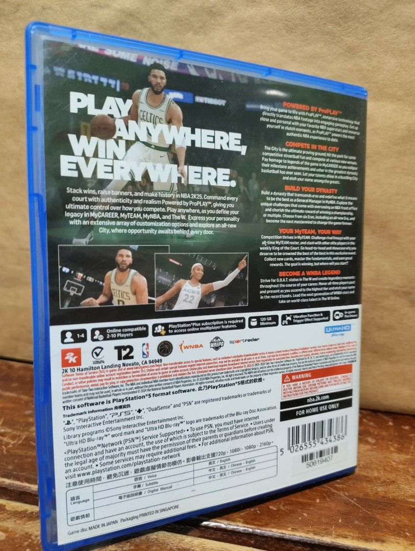 NBA 2K25 (PlayStation - PS5) (Category: PlayStation) located in Muntinlupa City. Submitted by ea.decluttr (Listing ID 1462480858, Image 3). Description: NBA 2K25 (PlayStation - PS5) Used with care. No issue..