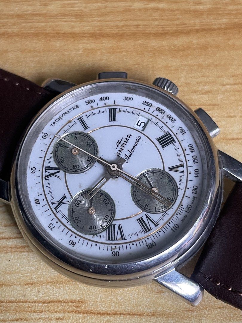 Neo Vintage Antima Chronograph (Category: Men's Watches) located in Taguig. Submitted by tester1x (Listing ID 1462496584, Image 3). Description: Neo Vintage Antima Pro Arte Collection “Equator” Chronograph Automatic 1992 Swiss Made 22005755065 Stainless Steel Front SS Backcase 40mm Replacement Strap, Buckle.