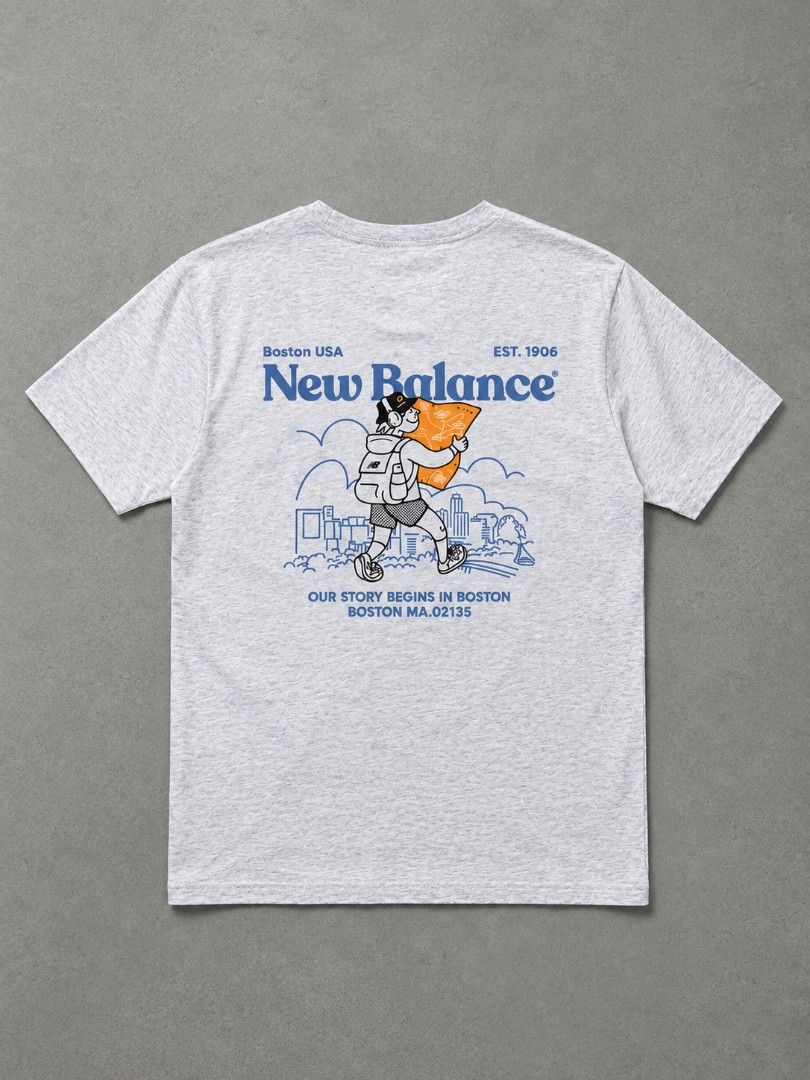 New balance shirt (Category: Activewear) located in Manila. Submitted by brightcloud_25 (Listing ID 1462630797, Image 2). Description: New Balance (shirt) w/backprint size large 22 x 28 excellent condition 650 + sf.