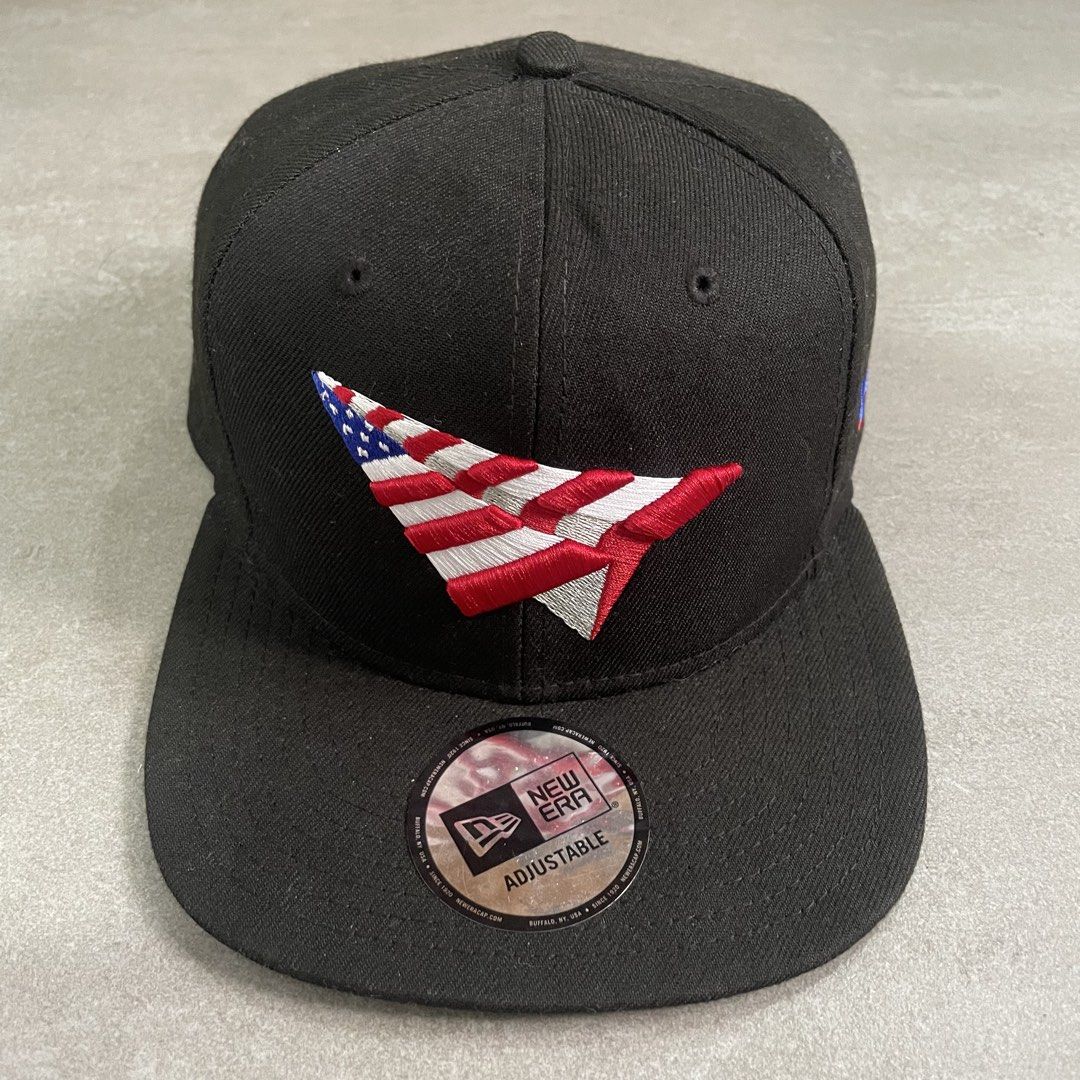 New Era x Paper Planes Snapback Hat (Category: Caps & Hats) located in Mabalacat. Submitted by goldengarms_ (Listing ID 1462548681, Image 2). Description: Size: One Size; Snap Condition: Excellent Color rate: 9.5/10 or better Issue: Minimal hairline sa snap at dumi under button Price is still negotiable for sure buyer 👍 - Payment thru GCash, Maya or Security Bank 💳 - Shipping via J&T Express 🛩️ Pm us for more details. Thank you! 📩.