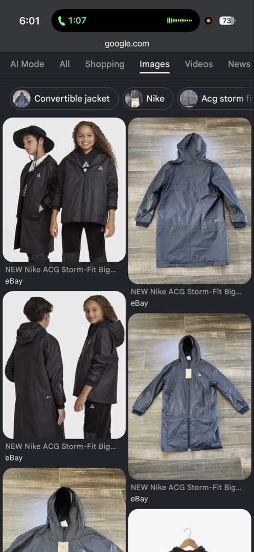 Nike ACG Storm-Fit Jacket/rain coatkid (Category: Coats, Jackets and Outerwear) located in Manila. Submitted by wiseearth.075b2f (Listing ID 1462561288, Image 2). Description: - Black Nike ACG jacket kids -dimension jacket mode: 21 lengt,width,20 -coat mode 31, length 20,width - Full zip closure - Storm-Fit technology for weather protection - Subtle Nike swoosh logo on back - Interior mesh lining - Perfect for outdoor adventures.