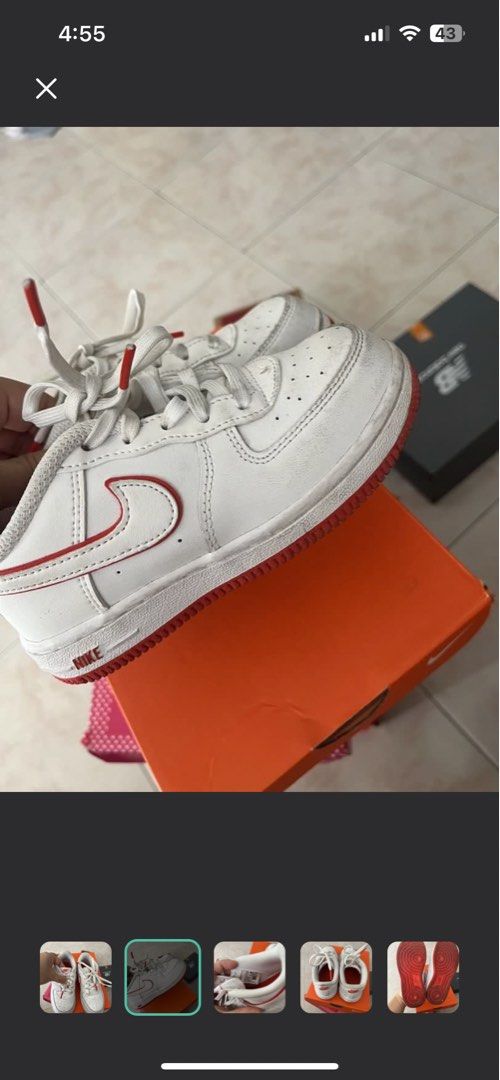 Nike Air Force Kids 11C (Category: Babies & Kids Fashion) located in Bay. Submitted by benta_mama (Listing ID 1462519668, Image 2). Description: Outgrown .