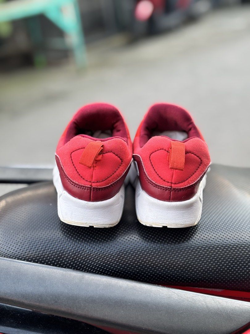 Nike Air Max 90 Kids (Category: Babies & Kids Fashion) located in San Fernando. Submitted by kickslocker (Listing ID 1462583929, Image 3). Description: - Red Nike Air Max 90 for kids - Size: 13C (31 Euro / 19cm) - Condition: Excellent - Features: Easy velcro straps for quick on/off - Ideal for: Active and stylish little ones.