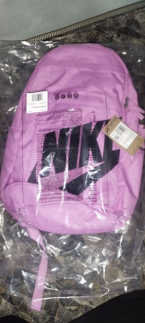 Nike Backpack Purple (Category: Backpacks) located in Caloocan City. Submitted by panyaw (Listing ID 1462662540, Image 3). Description: - Brand new purple Nike backpack - Features classic Nike logo on the front - Made of durable canvas material - Adjustable straps for comfortable wear - Comes in original packaging with tags attached - Ideal for school, work, or everyday adventures.