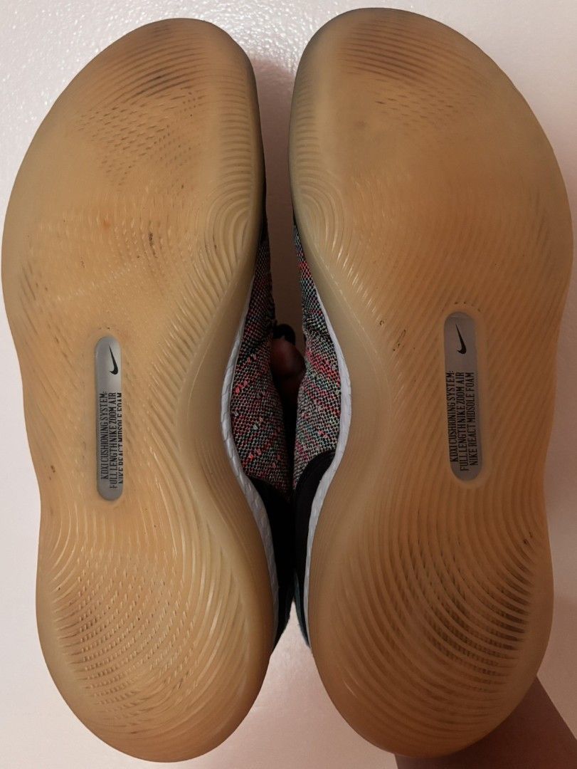 Nike Zoom KD 11 "Rainbow" US 9 (Category: Sneakers) located in Manila. Submitted by mugiwara14 (Listing ID 1462509518, Image 2). Description: - Nike Zoom KD 11 "Rainbow" Edition - Size: US 9 / EUR 42.5 / CM 27 - Condition: Great, worn only a few times - Features: Vibrant and eye-catching "Rainbow" colorway, clean soles - Price: PHP 799 + shipping - Feel free to ask questions!.