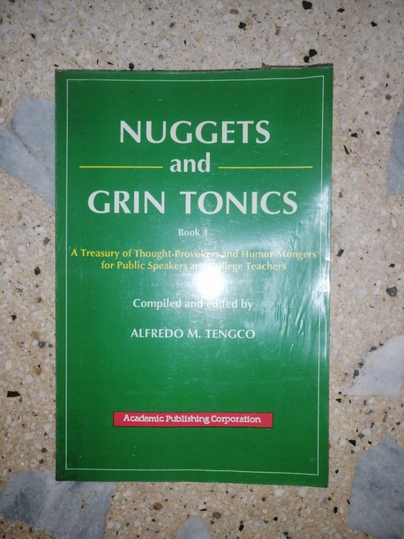 Nuggets and Grin Tonics - Book 3 (Category: Storybooks) located in Makati City. Submitted by booksbymarvin (Listing ID 1462620807, Image 1). Description: For sale Paperback In good condition MOD, MOP: LBC GRAB, GCASH, BPI.