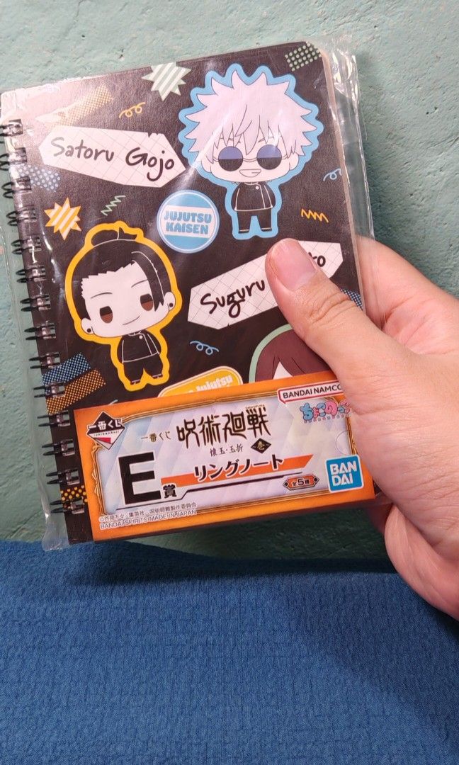 OFFICIAL Jujutsu Kaisen Mini Notebook (Category: J-Wave Merchandise) located in Binan City. Submitted by anime_finds (Listing ID 1462634515, Image 3). Description: 🪷 MISB ✅ On hand ✅ Terms: 🌸 No additional fees. 🌸 Max 2 months to fully pay. (or more depending on the agreement) 🌸 Full payment first before shipping. 🌸 Terms does not include shipping fee. 🌸 Non-refundable 🚚 MOD: 🌸 J&T 🌸 LBC/COP 🌸 Lalamove (kau po mag book) 📌 Loc: Laguna �