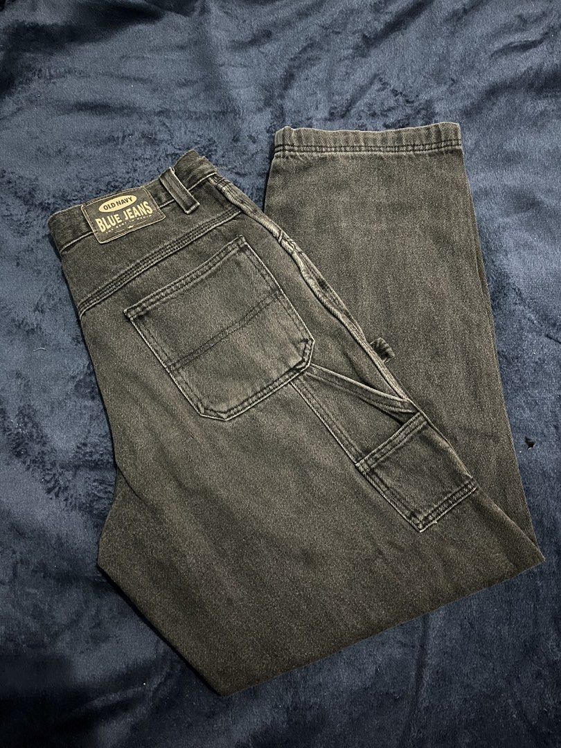 Old Navy Blue Jeans Carpenter Pants Charcoal Grey (Category: Jeans) located in Manila. Submitted by ok.je3m (Listing ID 1462551480, Image 1). Description: - Old Navy Carpenter Jeans - Charcoal Grey Wash - Classic Workwear Style - Multiple Pockets - Durable Denim Construction - Ideal for Everyday Wear or Work.