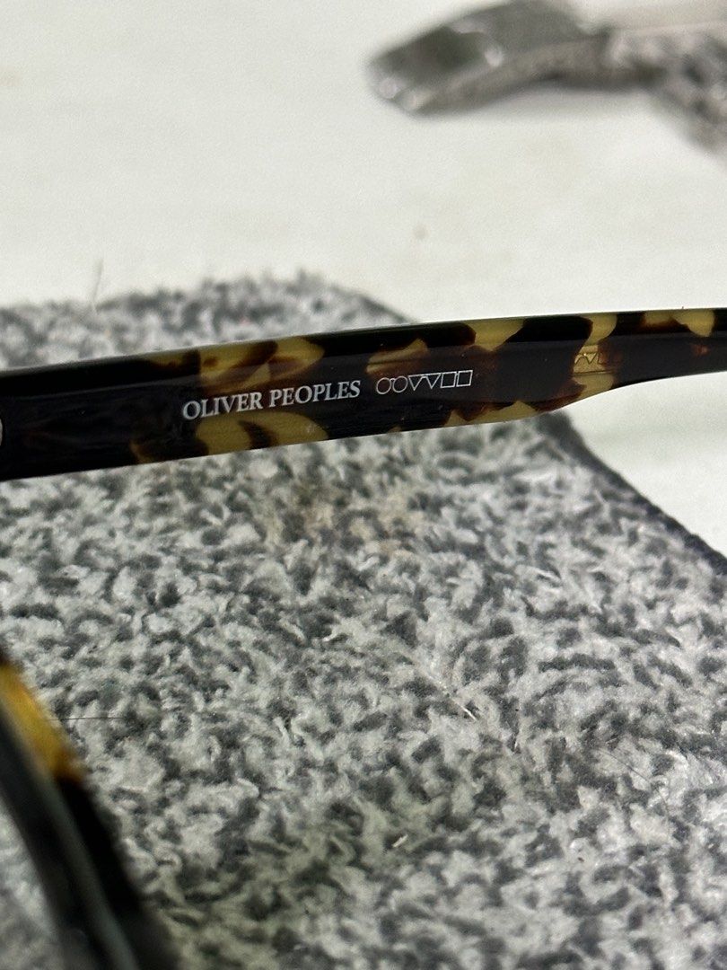 Oliver Peoples Eyeglasses Black Tortoiseshell Frames (Category: Sunglasses & Eyewear) located in Manila. Submitted by patrickab65916 (Listing ID 1462530480, Image 3). Description: Genuine Oliver peoples michaela Originally bought for $150 Money back guaranteed if proven fake. Rfs: Women’s frame Issue: Cracked lens from alcohol, easy to replace.