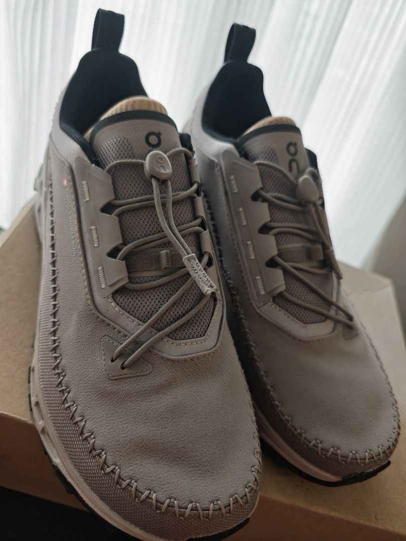 On Cloudaway 2 Swiss Engineering Shoes Grey (Category: Sneakers) located in Quezon City. Submitted by nandaretail (Listing ID 1462510227, Image 1). Description: - On Cloudaway shoes in grey - Unique stitching detail - Convenient quick-lace system - Swiss Engineering branding on the side - Ideal for everyday wear and light activities - Includes original box - Brand new, bought in Japan..