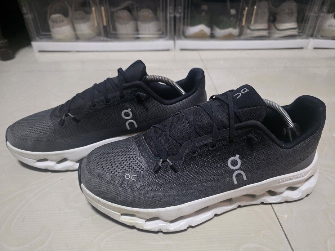 ON Cloudswift Running Shoes (Category: Sneakers) located in Bocaue. Submitted by jerwin_co (Listing ID 1462499268, Image 1). Description: - ON Cloudswift running shoes - Color: Black and White - Lightweight and breathable mesh upper - Responsive cushioning for excellent performance - Ideal for daily training and casual wear.