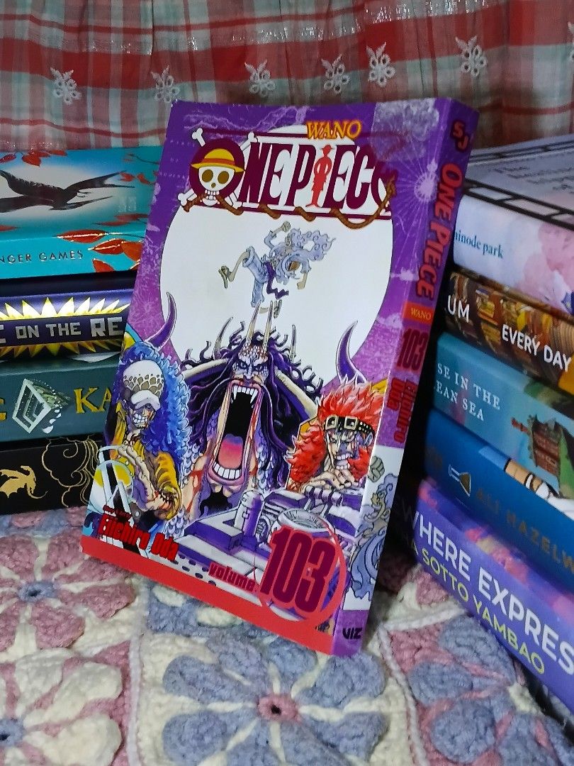 One Piece Manga (Category: Comics & Manga) located in Bamban. Submitted by grumpypebble (Listing ID 1462590969, Image 1). Description: SELLING VOLUME 103 OF ONE PIECE ( 300 + SF ) ● DETAILS - well used - has little foxxing and tanning ● RFS: decluttering ● MOD OF DELIVERY - meet up anywhere in cavite and manila - delivery via Lalamove or JNT ( payo / pay as you order ) ● MOD OF PAYMENT - Lalamove or JNT ( STRICTLY PAYMENT FIRST BASIS !! ) - cash 