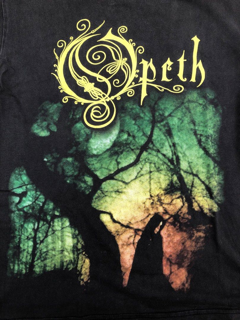 Opeth (Category: Tshirts & Polo Shirts ) located in Manila. Submitted by thrift_neo (Listing ID 1462612938, Image 3). Description: OPETH BAND faded white tag dimes 19x25 good condition issue: hairlines crack,good fade,pen hole.