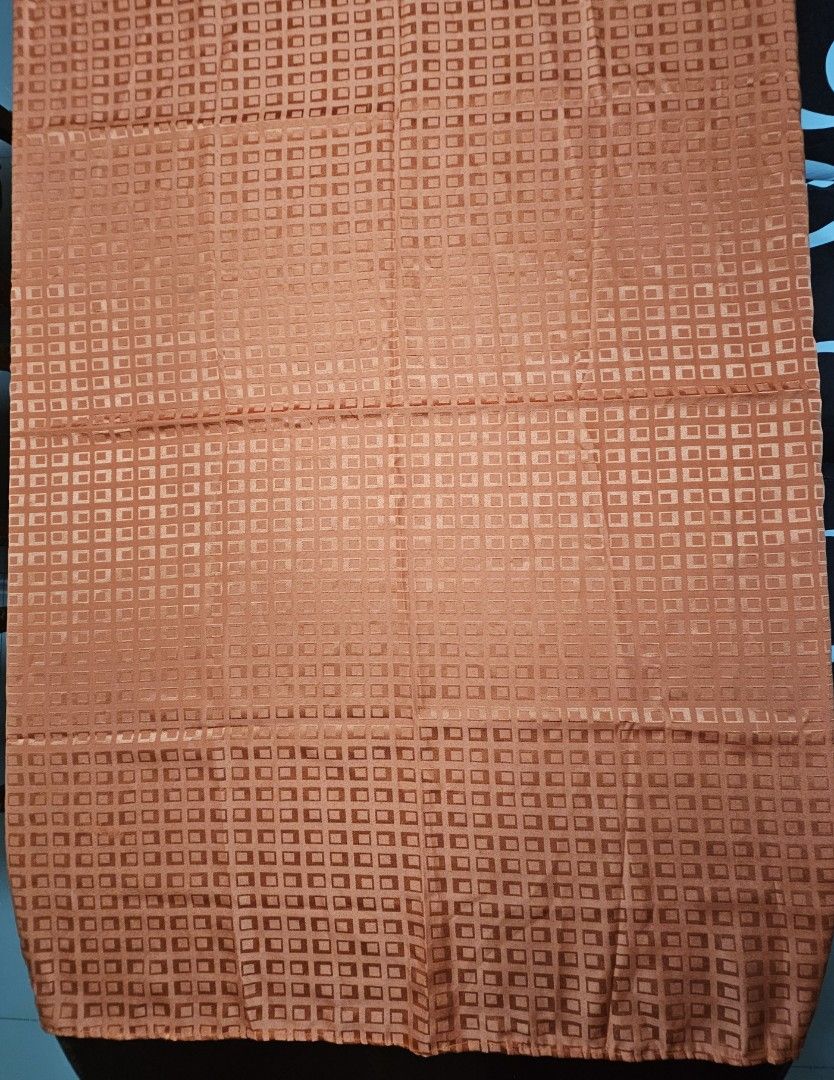 Orange Textured Table Cloth with square Pattern (Category: Table Linen & Textiles) located in Caloocan City. Submitted by rm.diaz (Listing ID 1462467810, Image 1). Description: - Warm orange Table cloth - Unique textured square pattern (raised squares) - Nice, versatile weight - Ideal for a 6-seater rectangular dining table - Measures 56 x 51 inches.
