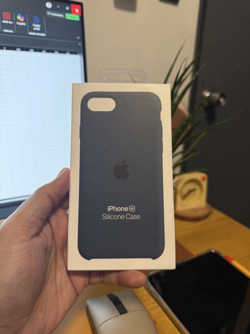 Original iPhone SE Silicon Case - Abyss Blue (Sealed) (Category: Cases & Sleeves) located in Quezon City. Submitted by planthotline (Listing ID 1462510928, Image 3). Description: Original iPhone SE Silicon Case - Abyss Blue (Sealed) Never been used Bought from Powermac 2 pcs available Also got Product Red - 1 pc. Location: Qc near abscbn | near UP Diliman.