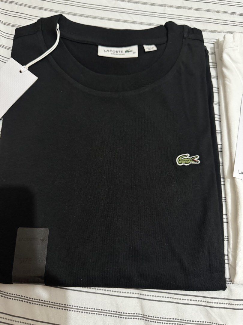 Original Lacoste Women Shirts (Category: Announcements) located in Quezon City. Submitted by branded_jo (Listing ID 1462675781, Image 3). Description: Original Lacoste Women Shirts Size 38 Relaxed Fit (fit large) Color White and black Brand new with tag and paper bag Bought in US Lalamove Ready .