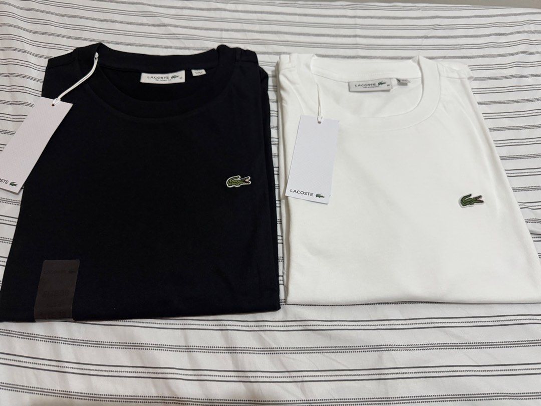 Original Lacoste Women Shirts (Category: Announcements) located in Quezon City. Submitted by branded_jo (Listing ID 1462675781, Image 1). Description: Original Lacoste Women Shirts Size 38 Relaxed Fit (fit large) Color White and black Brand new with tag and paper bag Bought in US Lalamove Ready .