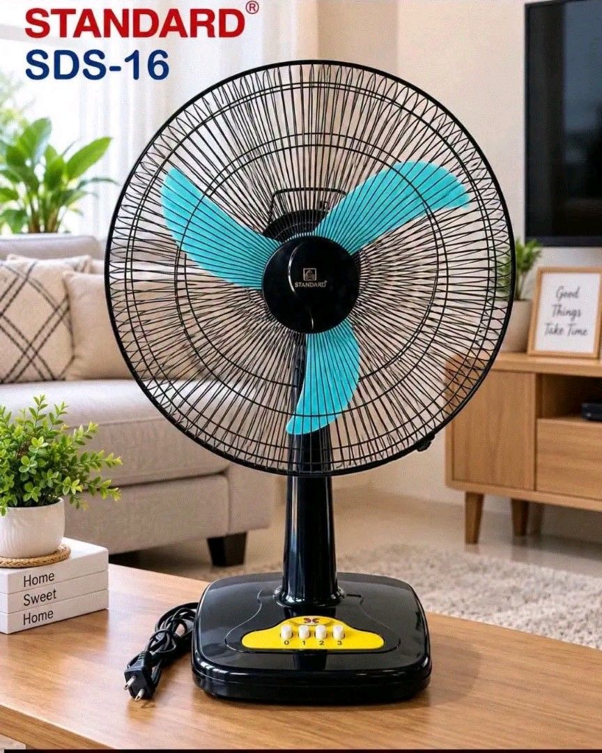 Original standard fan (Category: Fans) located in Manila. Submitted by saguittarian06 (Listing ID 1462640398, Image 2). Description: ORIGINAL STANDARD FAN (plastic blade) Standfan (SSM 16B) 🅿️1800 Deskfan (SDS 16B) 🅿️1550 Wallfan (SWF 16Q1) 🅿️1650.