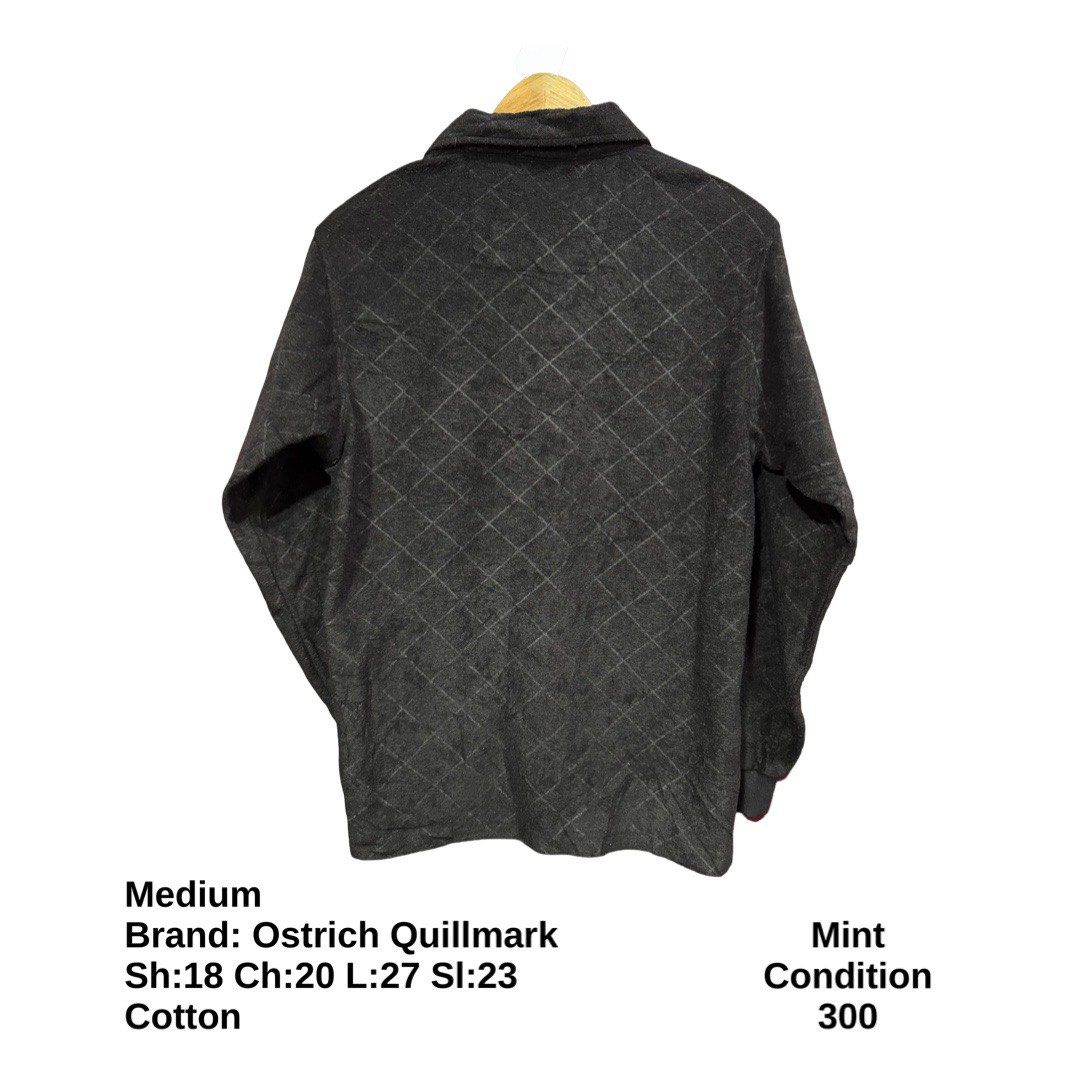 Ostrich Quillmark Half Button Jacket (Category: Coats, Jackets and Outerwear) located in Bulacan. Submitted by rlemonfashionshop (Listing ID 1462597436, Image 3). Description: Premium Class Quality Items. Actual Item on Photo with Good/Mint Condition. Message us for inquiries, more information and confirmation. Wash before wearing. Thank you so much..