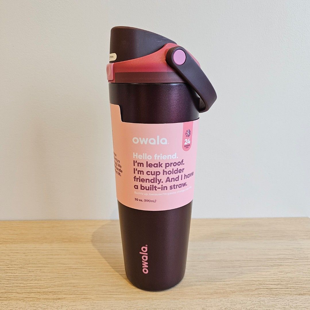Owala FreeSip Sway Black Cherry 30oz (Category: Water Bottles & Tumblers) located in Manila. Submitted by findsbyseelee (Listing ID 1462496600, Image 1). Description: On-hand! Brand new, authentic from US We only sell authentic items. You can check our page on FB, SeeLee Finds, for previous transactions. Price is firm na po. No more lp 🙏 Location: Tondo, Manila Shipping via Lalamove .