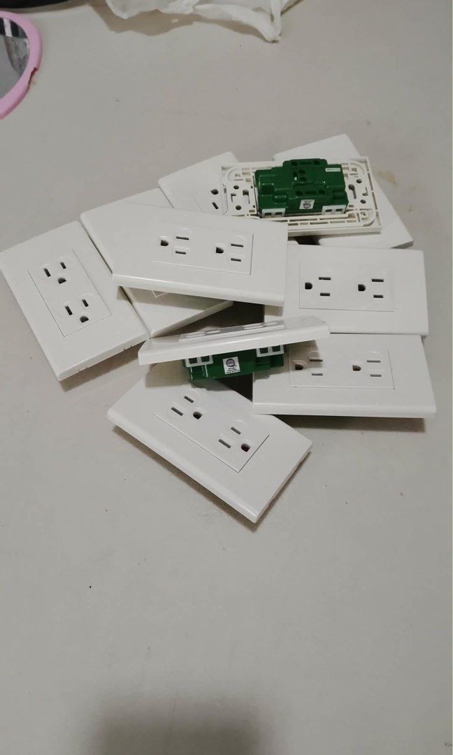 Panasonic Flat Series Duplex Outlet (2-Gang Socket) (Category: Electrical, Adaptors & Sockets) located in Manila. Submitted by affordablebuys15 (Listing ID 1462556180, Image 1). Description: Original. Discounted if 100pcs ul. Mop- gcash,cod, bank transfer.