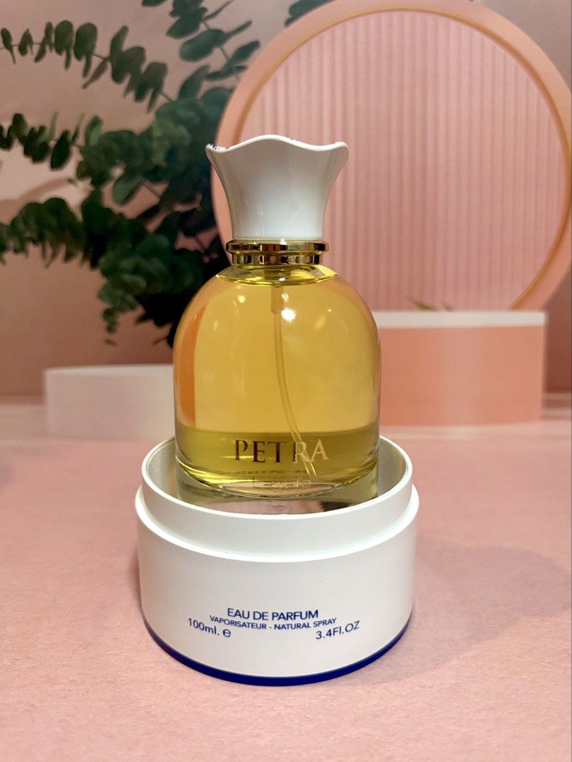 Petra EDP 100ml (Category: Fragrance & Deodorants) located in Manila. Submitted by karen_theshoppingqueen (Listing ID 1462643827, Image 3). Description: ONHAND AND ALWAYS READY TO SHIP‼️ Few sprays missing‼️ RFS: blind buy, not my scent Size: 100ml Can provide proof of purchase from Dubai Shop Baliuag.