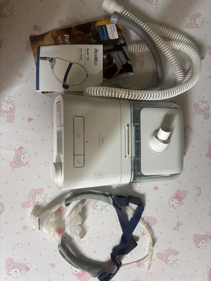 Philips Respironics (Category: Medical Supplies & Tools) located in Manila. Submitted by swiftturtle.69057b (Listing ID 1462587850, Image 2). Description: The unit is tested and working properly. Comes with the original manual and tubings. Please note that the AC power cord is not included, but a compatible cord can be easily purchased online. Working condition is guaranteed. If the unit is received and found not working, return is accepted. Mess