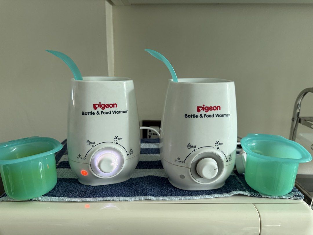 Pigeon Bottle & Food Warmer (Category: Breastfeeding & Bottle Feeding) located in Manila. Submitted by kristielyntan (Listing ID 1462463623, Image 3). Description: - Pigeon Bottle & Food Warmer - Features warming and keeping warm settings - Includes a teal container - Tested and confirmed working - Ideal for warming baby bottles and food -.