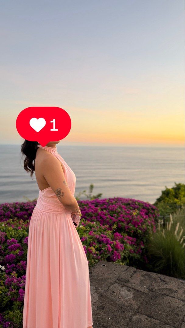 Pink bridesmaid dress (Category: Evening dresses & gowns) located in Pasig City. Submitted by jielyssefinds (Listing ID 1462460784, Image 3). Description: Selling this pink gown (medium) for only PHP 570! Original price is almost 1k. Used once only in very good condition.