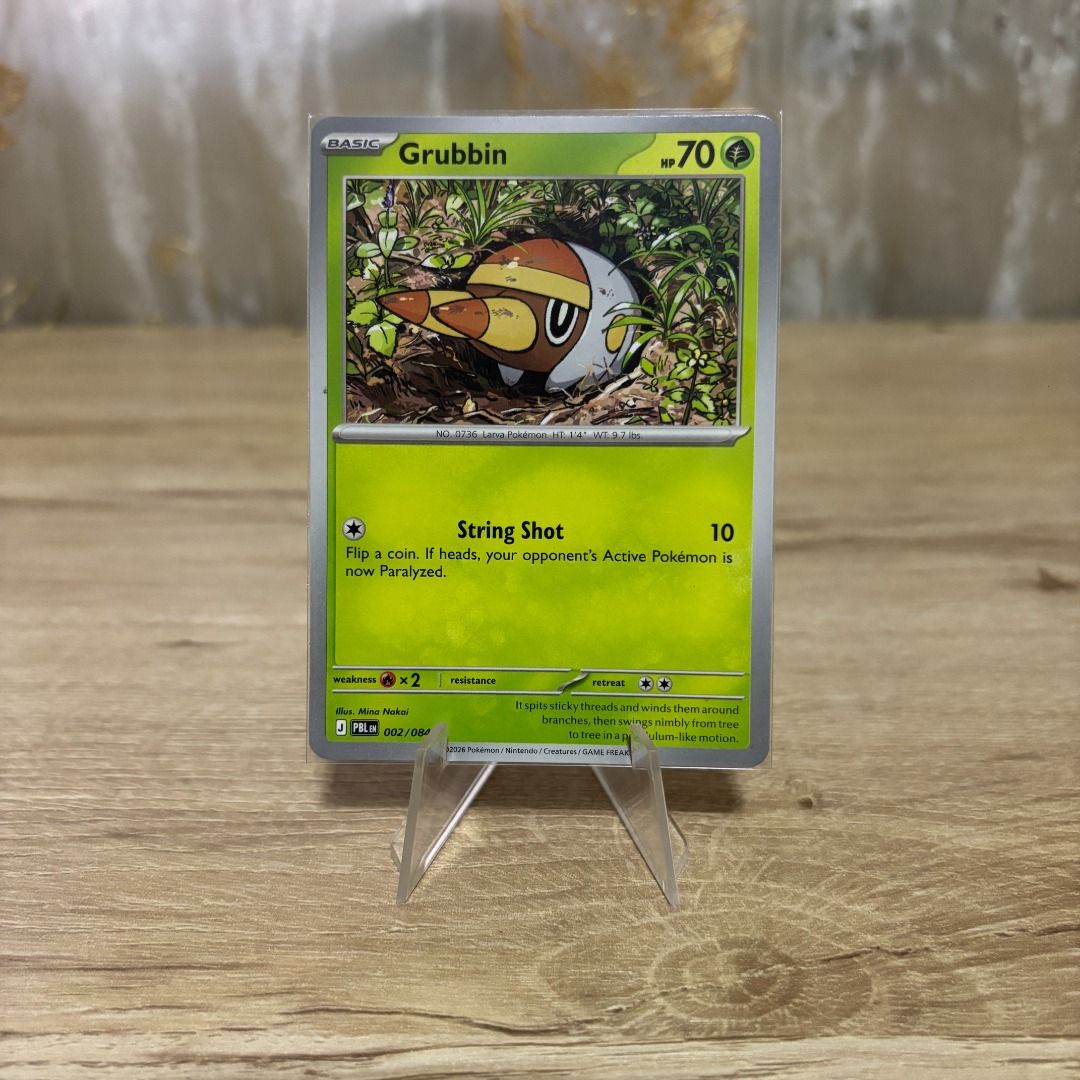 Pokemon Card Grubbin 2/84 Common Normal: Pitch Black (Category: Raw Singles) located in Caloocan City. Submitted by extendo_02 (Listing ID 1462570057, Image 1). Description: Pokemon Card Grubbin 2/84 Common Normal: Pitch Black Stock: 6 Condition: NM Location: North Caloocan Shipment: J&t, Lalamove, LBC & DHL.