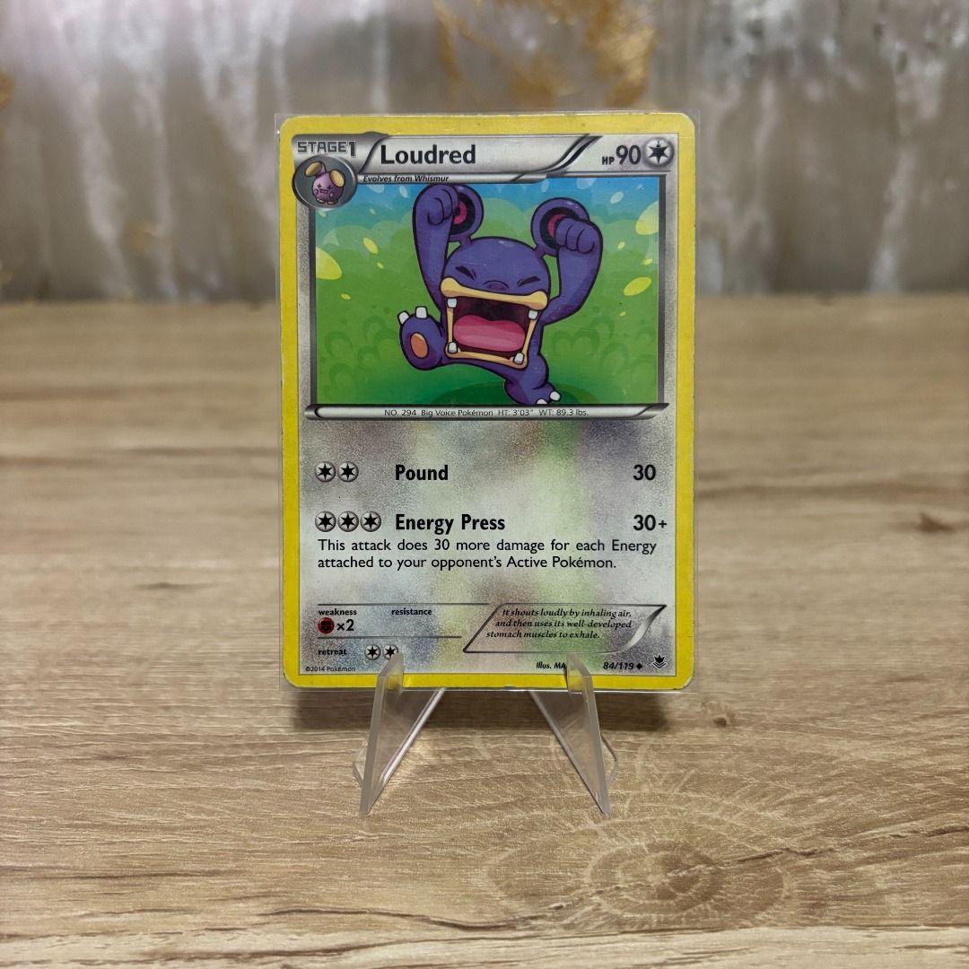 Pokemon Card Loudred 84/119 Uncommon Normal: Phantom Forces (Category: Raw Singles) located in Caloocan City. Submitted by extendo_02 (Listing ID 1462560649, Image 1). Description: Pokemon Card Loudred 84/119 Uncommon Normal: Phantom Forces ₱20 Condition: GD Location: North Caloocan Shipment: J&t, Lalamove, LBC & DHL.