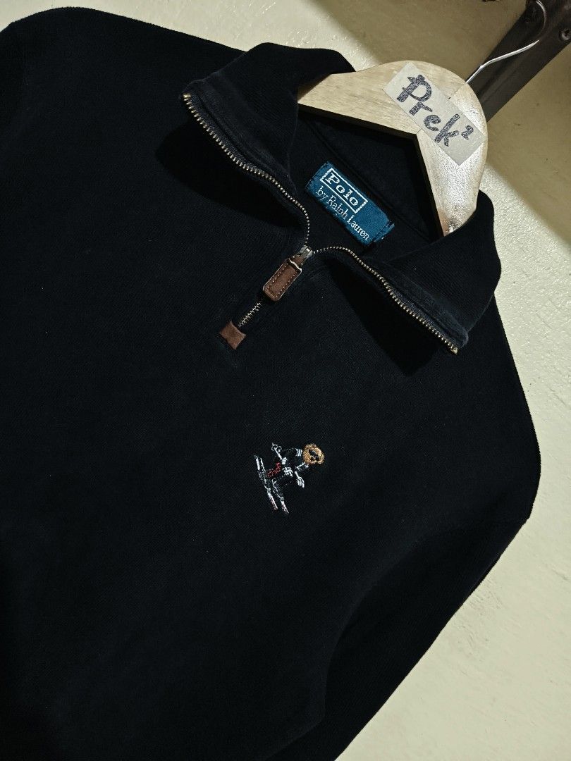 Polo Ralp Lauren (Category: Luxury Apparel) located in Mandaue City. Submitted by prekfinds (Listing ID 1462622957, Image 2). Description: Polo Ralph Lauren RL Ski Bear Quarter Zip Excellentcondition 9.8+/10colorate Size: XS on tag Dimes: 19W x 25L No issue.