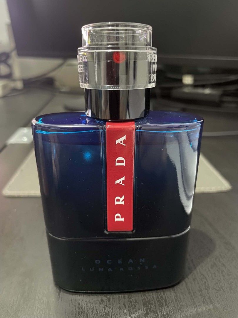 Prada Luna Rossa Ocean EDT (Category: Fragrance & Deodorants) located in Las Pinas. Submitted by ramdinglasan (Listing ID 1462633827, Image 2). Description: Prada Luna Rossa Ocean EDT - ₱3,999 - good as new, no box - 95% to 96% juice level - few sprays missing (8 sprays to be exact) - or trade to your offer - bought from MJ Chua store Delivery via Lalamove Mode of payment: GCash or Maribank Location: Pamplona Tres, Las Piñas.