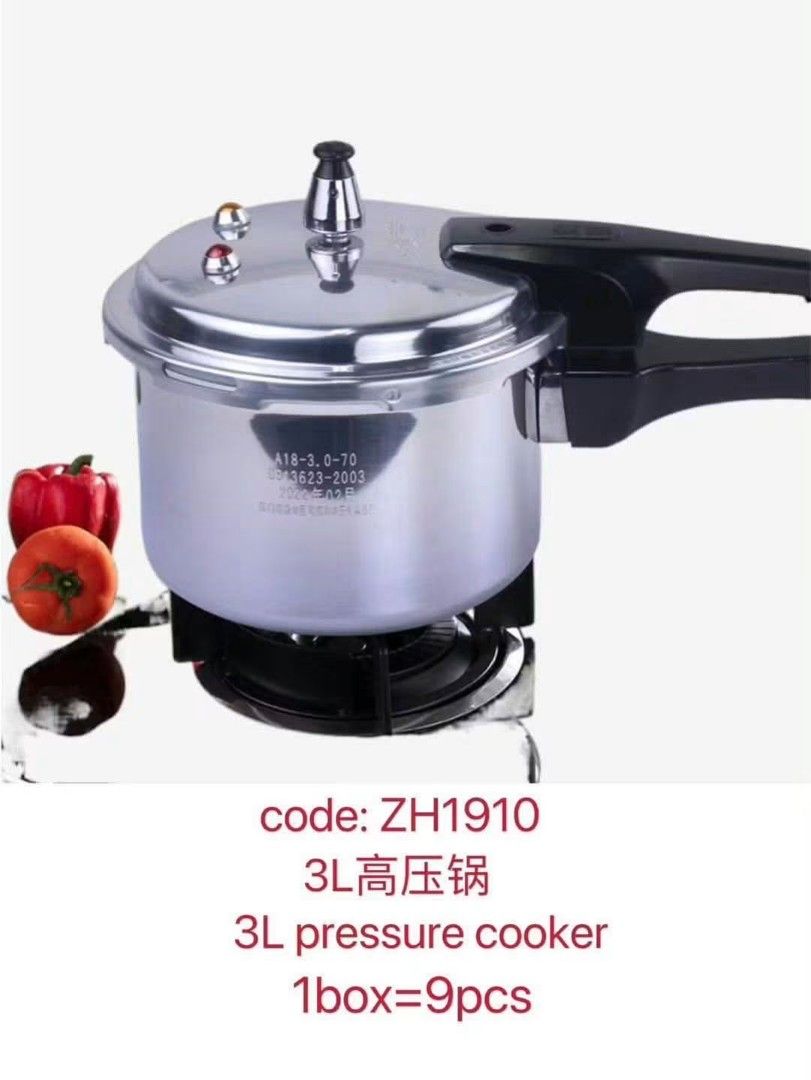 Pressure cooker (Category: Announcements) located in Manila. Submitted by je.assorted.item.26 (Listing ID 1462555601, Image 1). Description: ✅Fukdobou Pressure cooker ✅ ready for induction 🔸3L - 800 🔸4L - 900 🔸5L - 1200 🔸7L - 1300.